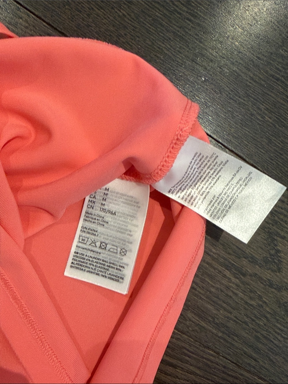 H&M X Mugler coral pink dress Medium - Picture 6 of 6